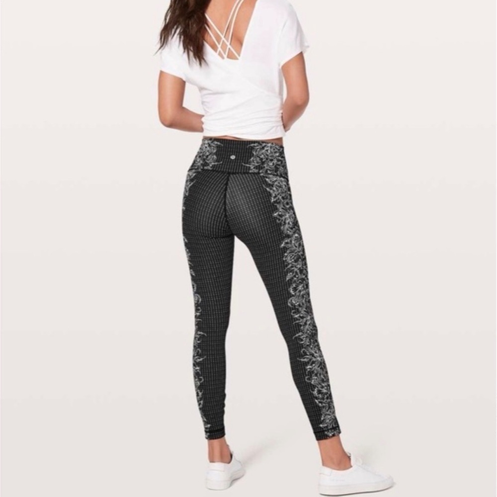 lululemon athletica Black and White Patterned Leggings